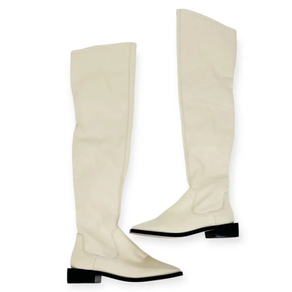 Women's Guily Up Leather Over Knee Boot NEW SIZE 9 Nappa Leather Anthropologie‎